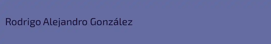 Rodrigo Alejandro González